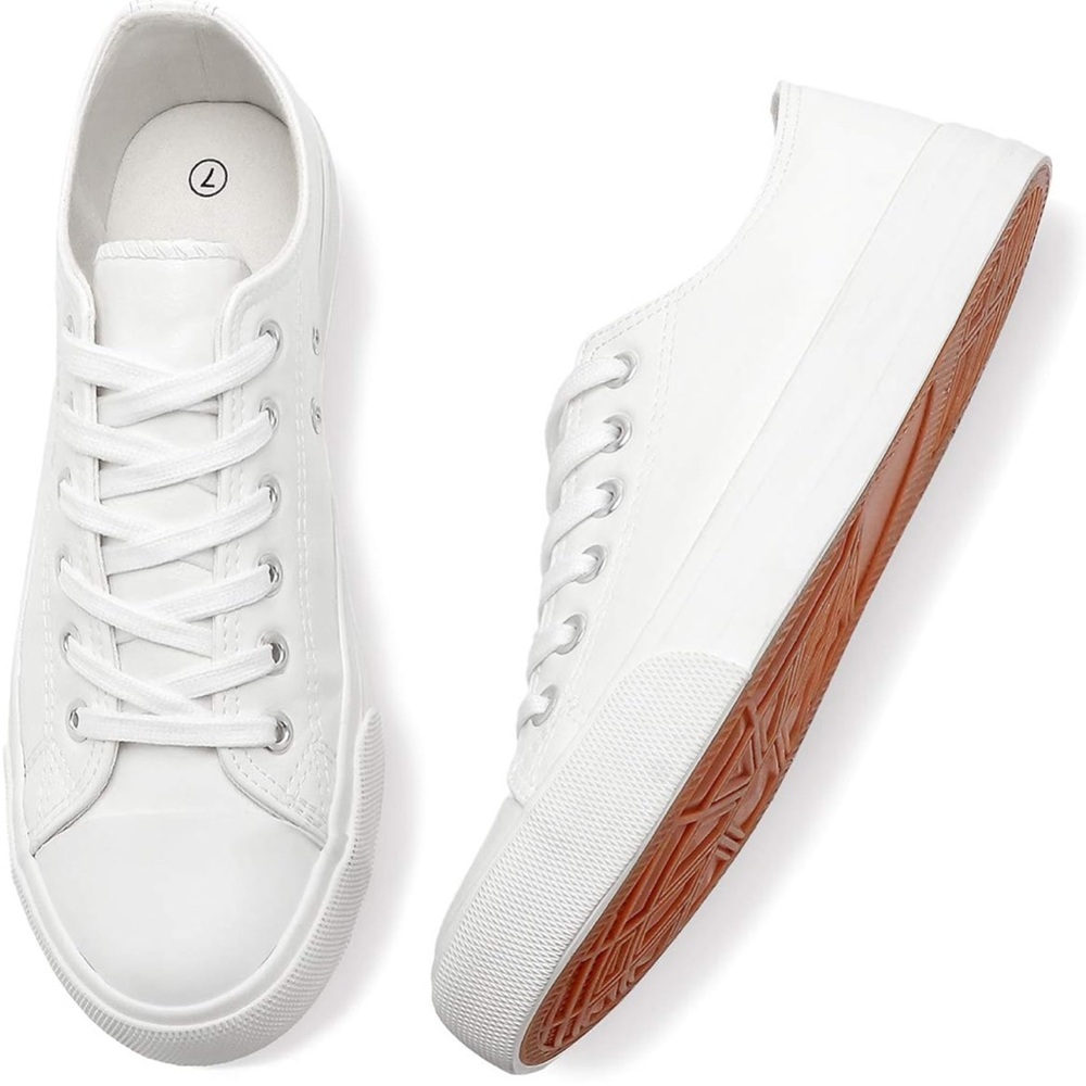 White Low-Top Sneakers - Women’s size 9
